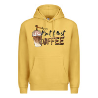 Antique Gold but first coffee Premium Hoodie - BarkalooDesign