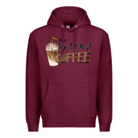 Burgundy but first coffee Premium Hoodie - BarkalooDesign
