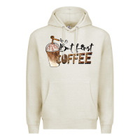 Oatmeal Heather but first coffee Premium Hoodie - BarkalooDesign