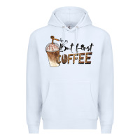 White but first coffee Premium Hoodie - BarkalooDesign