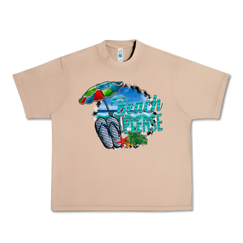 Beach Please Urban Heavy Tee by CowhideDigitalArt | Teevron