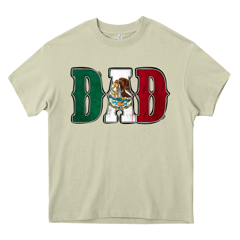Mexican Flag Dad Heavy Core Tee by Jasminsmagicworld | Teevron