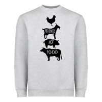 Heather Grey Friend Not Food Heavyweight Sweatshirt - Bettercallsaul