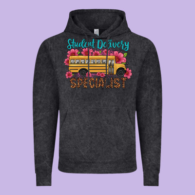 Student Delivery Specialist School Bus Vintage Hoodie Designed By Artiststas