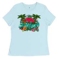 Baby Blue Summer Ladies Tee - CowhideDigitalArt