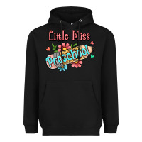 Black little miss preschool Heavyweight Hoodie - RanaPortraitStore