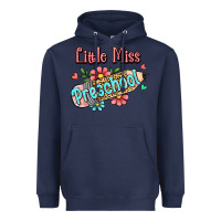 Navy little miss preschool Heavyweight Hoodie - RanaPortraitStore