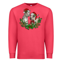 Cardinal christmas baby goats Premium Sweatshirt - RanaPortraitStore