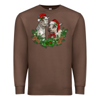 Chestnut christmas baby goats Premium Sweatshirt - RanaPortraitStore