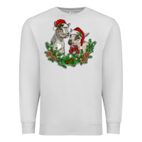 Dove Grey christmas baby goats Premium Sweatshirt - RanaPortraitStore
