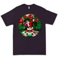 Plum Dancing santa Premium Tee - FaDigitalArtStudio