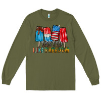 Army Green tasted like freedom Long Sleeve Tee - RacoonDesign