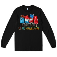 Black tasted like freedom Long Sleeve Tee - RacoonDesign