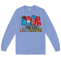 Colony Blue tasted like freedom Long Sleeve Tee - RacoonDesign