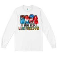 White tasted like freedom Long Sleeve Tee - RacoonDesign