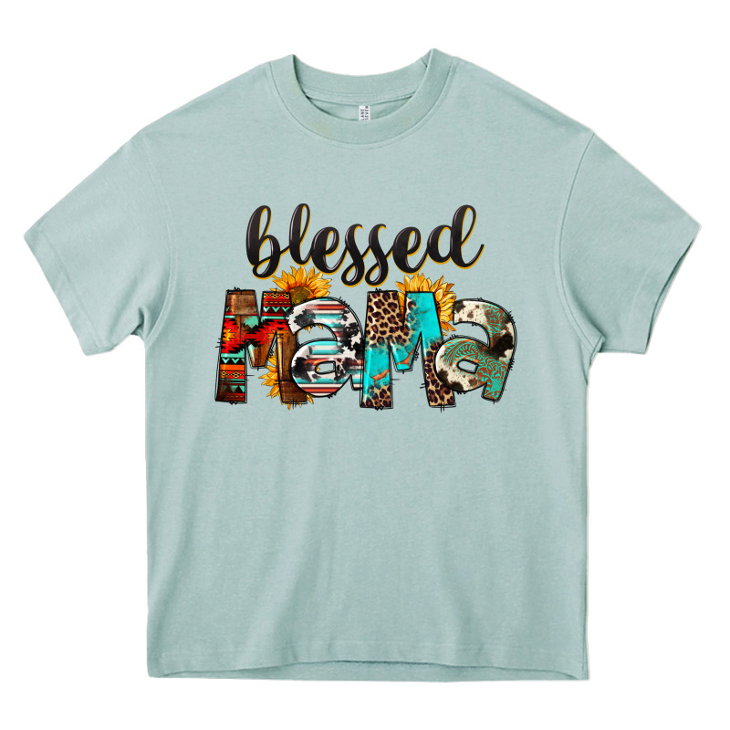 Western Blessed Mama Mother's Day Heavy Core Tee by FaDigitalArtStudio | Teevron