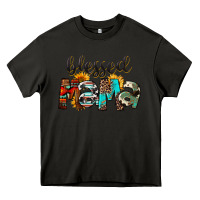 Asphalt Western Blessed Mama Mother's Day Heavy Core Tee - FaDigitalArtStudio