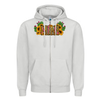 Dove Grey Cactus Leopard Sunflower Mama and Mini Set Zipper Hoodie - Jasminsmagicworld
