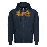 Navy Cactus Leopard Sunflower Mama and Mini Set Zipper Hoodie - Jasminsmagicworld