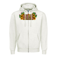 Oatmeal Heather Cactus Leopard Sunflower Mama and Mini Set Zipper Hoodie - Jasminsmagicworld