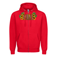 Red Cactus Leopard Sunflower Mama and Mini Set Zipper Hoodie - Jasminsmagicworld