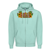 Seafoam Cactus Leopard Sunflower Mama and Mini Set Zipper Hoodie - Jasminsmagicworld