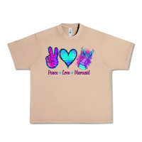 Peace Love Mermaid Urban Heavy Tee | Teevron