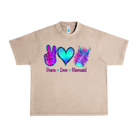 French Oak Peace Love Mermaid Urban Heavy Tee - Jasminsmagicworld