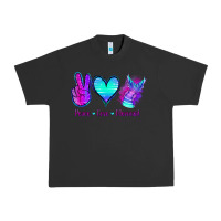 Pigment Black Peace Love Mermaid Urban Heavy Tee - Jasminsmagicworld