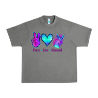 Tornado Peace Love Mermaid Urban Heavy Tee - Jasminsmagicworld