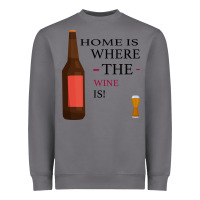 Storm HOME IS WHERE THE WINE IS Heavyweight Sweatshirt - Bettercallsaul