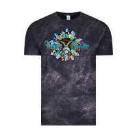 Cloud Black happy easter sunflower Vintage Tee - CowhideDigitalArt