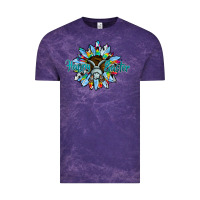 Cloud Purple happy easter sunflower Vintage Tee - CowhideDigitalArt