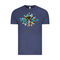 Vintage Denim happy easter sunflower Vintage Tee - CowhideDigitalArt