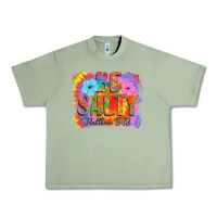 Oil Green Be Salty Urban Heavy Tee - CowhideDigitalArt