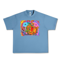 Pebble Blue Be Salty Urban Heavy Tee - CowhideDigitalArt
