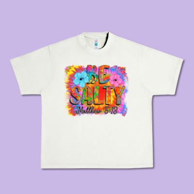 Be Salty Urban Heavy Tee Designed By Cowhidedigitalart