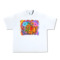 White Be Salty Urban Heavy Tee - CowhideDigitalArt