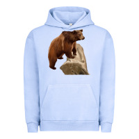 Pigment Grape Ice California Grizzly Bear Urban Hoodie - RanaPortraitStore