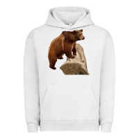 Pigment Lunar Rock California Grizzly Bear Urban Hoodie - RanaPortraitStore