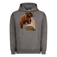Pigment Tornado California Grizzly Bear Urban Hoodie - RanaPortraitStore