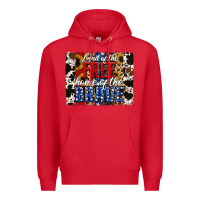 Red Land of the Free Home of the Brave Brushstroke Premium Hoodie - Jasminsmagicworld