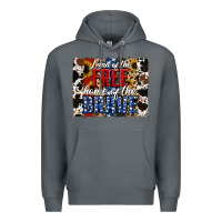 Rock Land of the Free Home of the Brave Brushstroke Premium Hoodie - Jasminsmagicworld