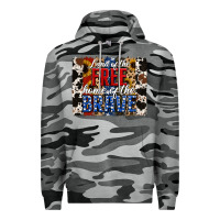 Slate Camo Land of the Free Home of the Brave Brushstroke Premium Hoodie - Jasminsmagicworld