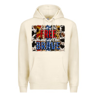 Tofu Land of the Free Home of the Brave Brushstroke Premium Hoodie - Jasminsmagicworld