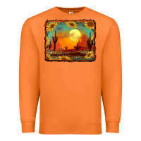 Carrot western desert sunset background Premium Sweatshirt - RanaPortraitStore