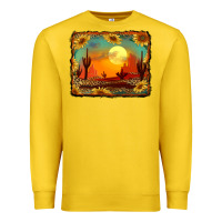 Lemon western desert sunset background Premium Sweatshirt - RanaPortraitStore