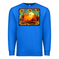 True Royal western desert sunset background Premium Sweatshirt - RanaPortraitStore