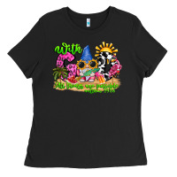 Black with god all things are possible summer Ladies Tee - CowhideDigitalArt
