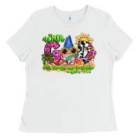 White with god all things are possible summer Ladies Tee - CowhideDigitalArt